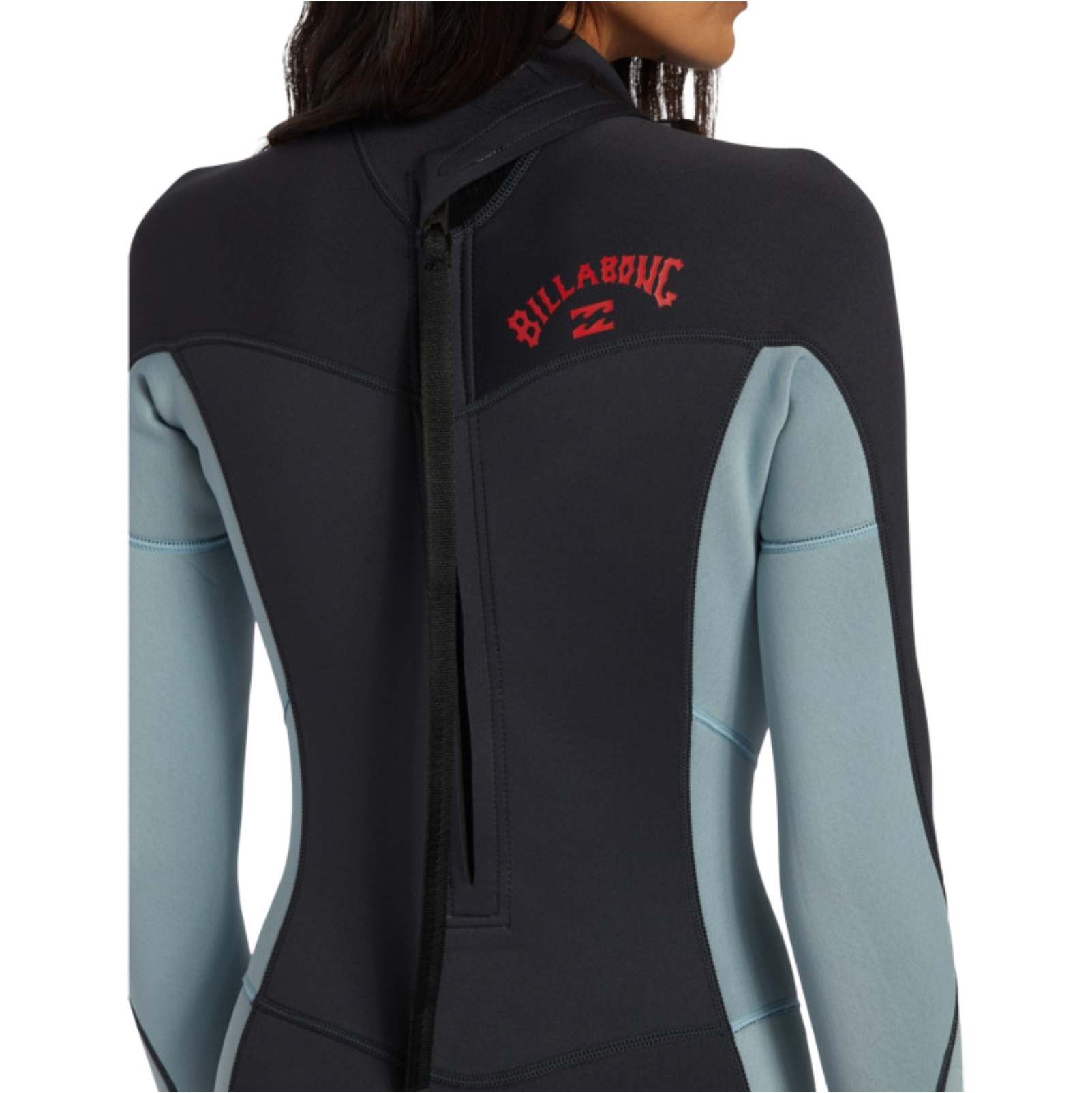 2025 Billabong Womens Foil 4/3mm Back Zip Wetsuit ABJW100185 - Washed Black